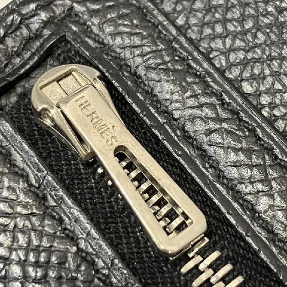 Hermès Vintage Pre-owned Leather wallets Black Dames