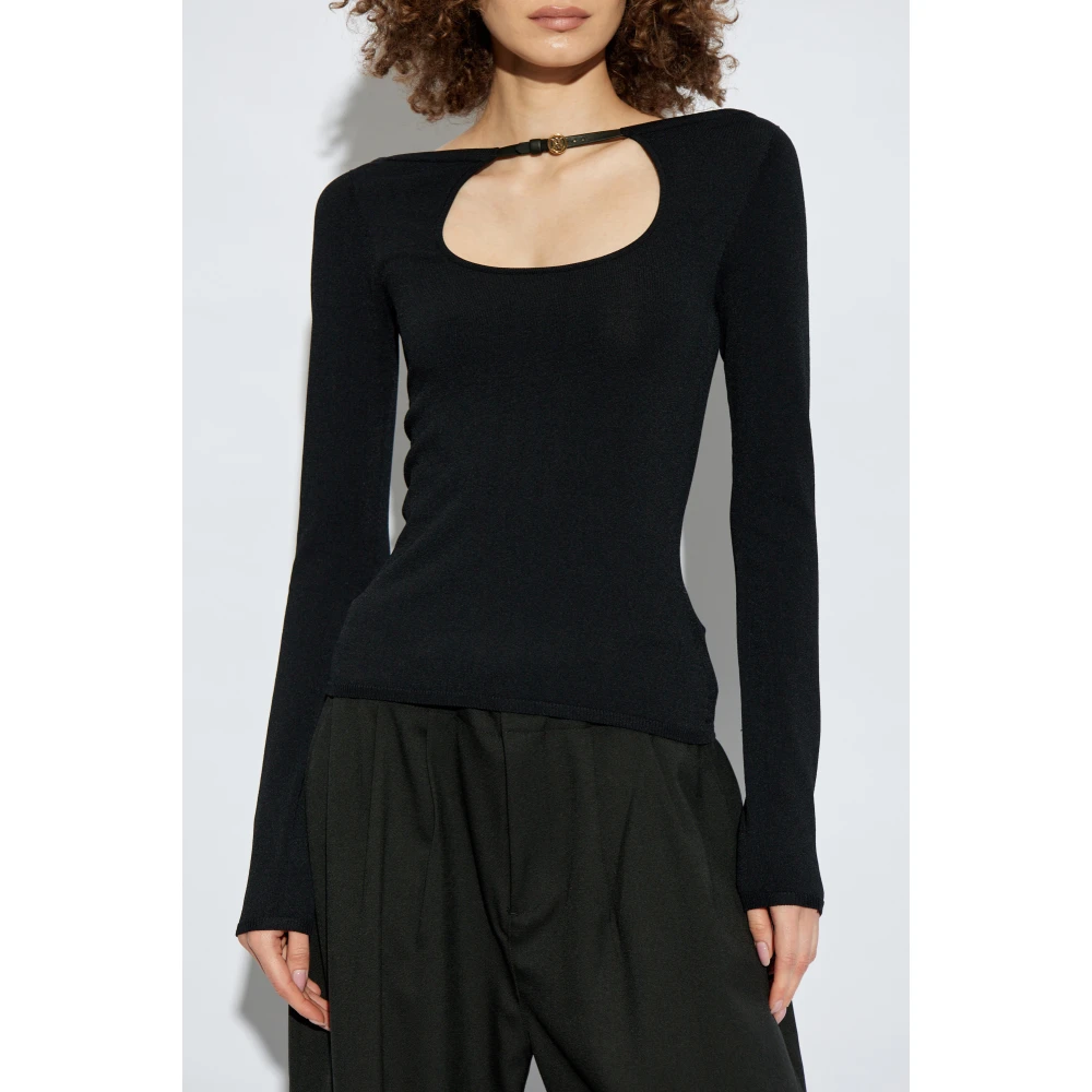 Amiri Top met logo Black Dames