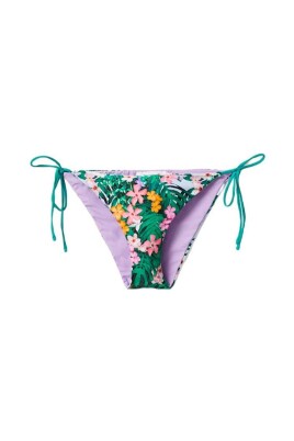 green-floral-lace-up-beachwear
