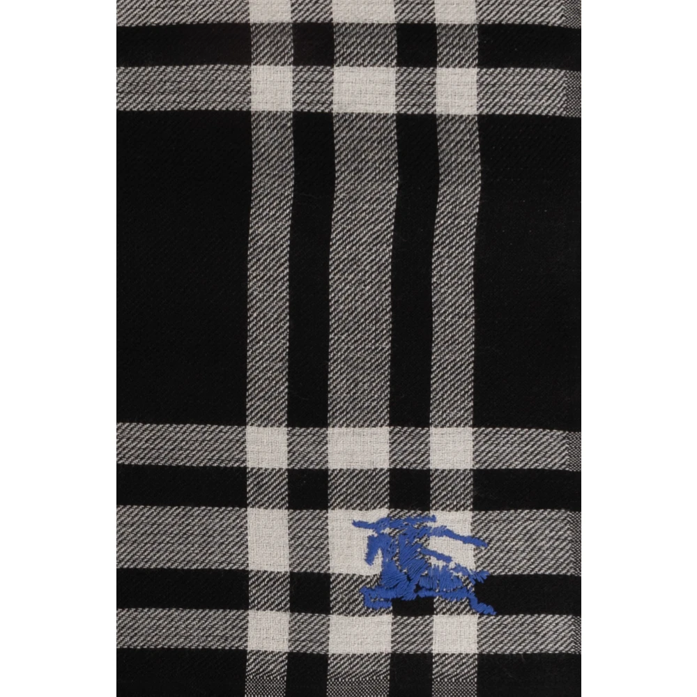 Burberry Wollen sjaal Black Unisex