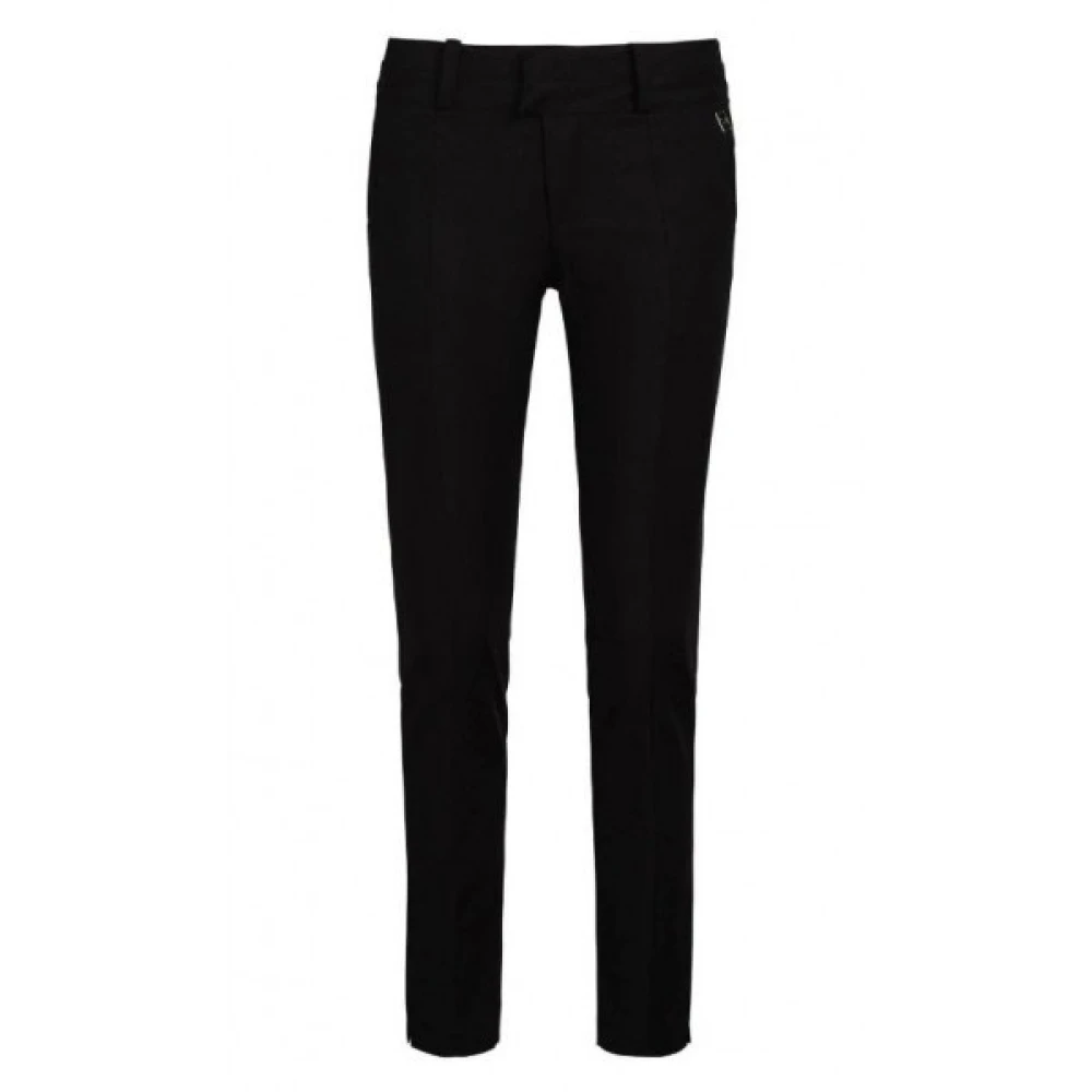 Josh V Hoge taille zwarte taps toelopende broek Black Dames