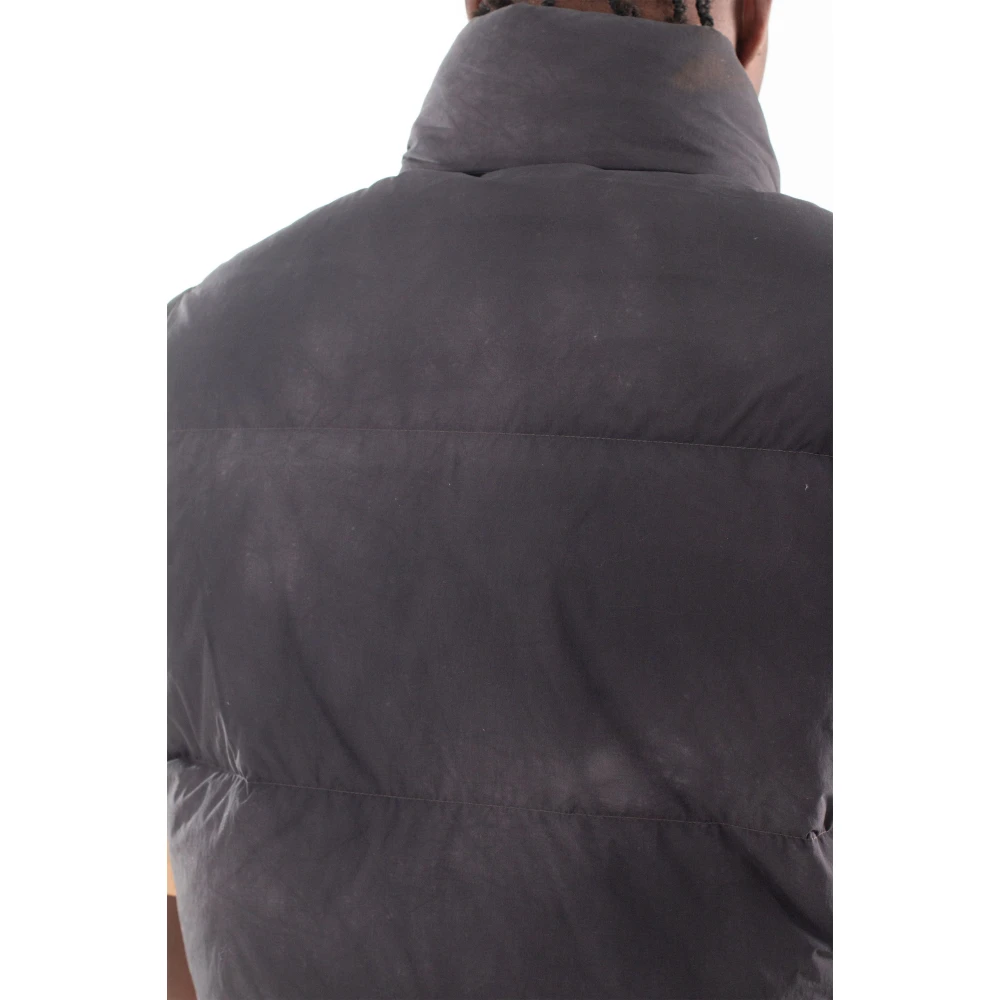 Diesel Faded Puffer Vest voor vrouwen Black Heren