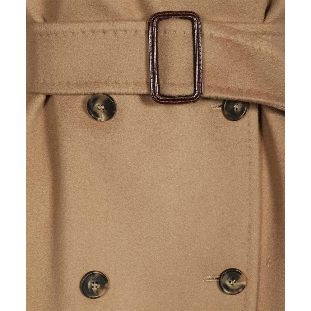 Max Mara Weekend Klassieke Double-Breasted Jas Brown Dames