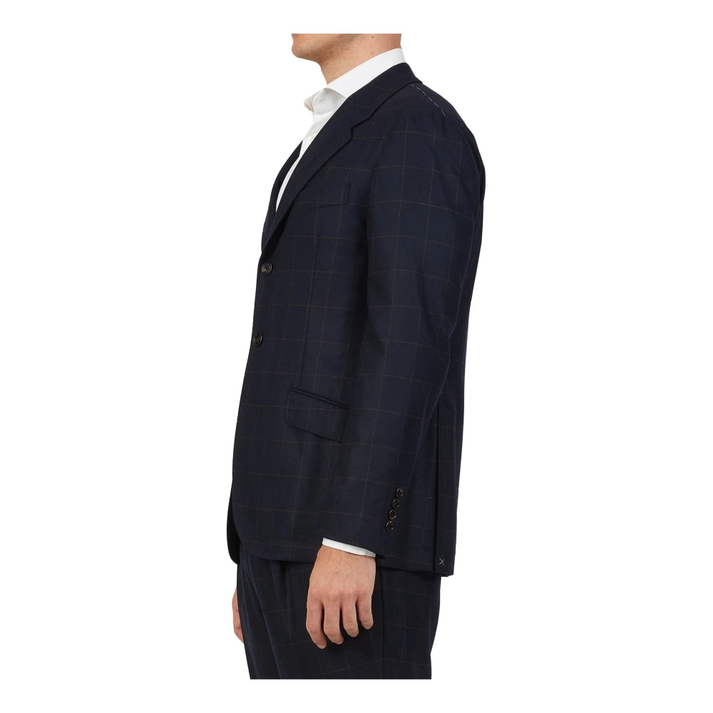 BRUNELLO CUCINELLI Wol Kasjmier Pak Ritssluiting Italië Blue Heren