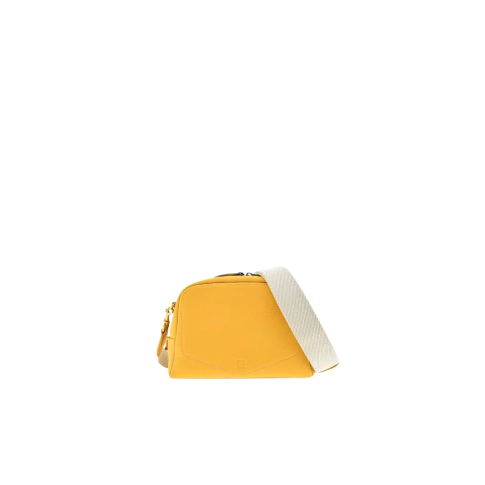 Carolina Herrera Crossbody tas met Blazon stiksels Yellow Dames