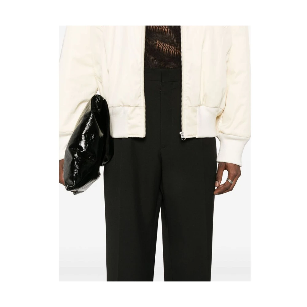 MM6 Maison Margiela Zwarte Twill Weefsel Broek Black Heren