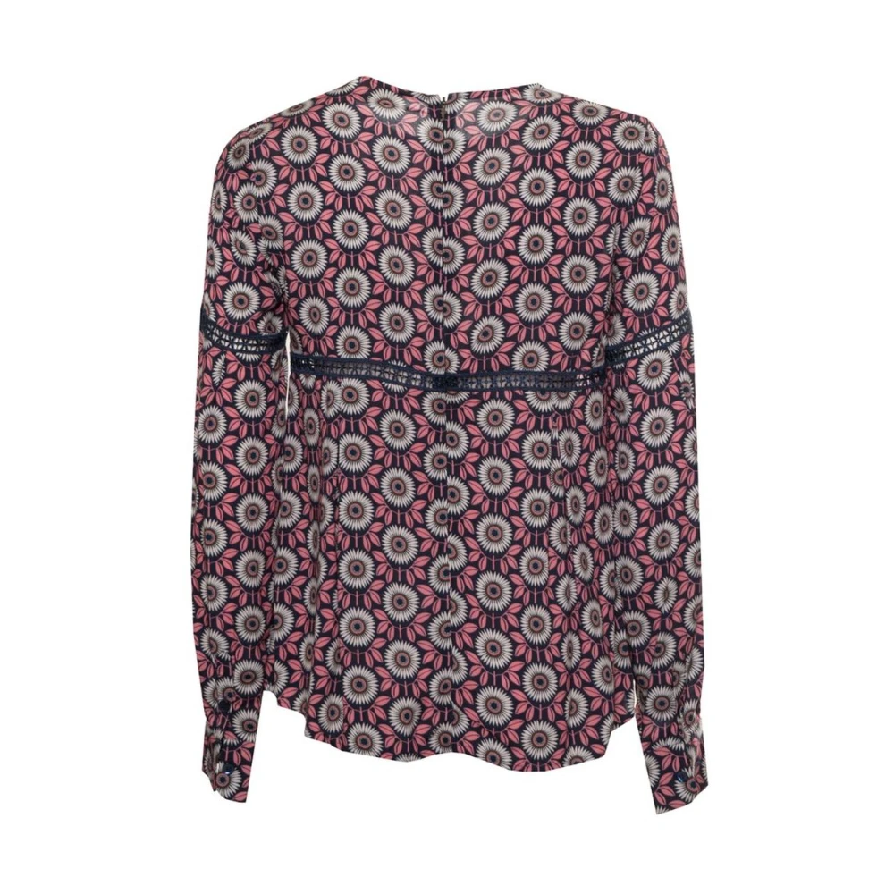 Harmont & Blaine Bloemenprint Blouse Lange Mouw Multicolor Dames