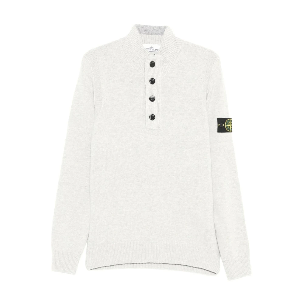 Stone Island , Round-Neck Knitwear, Male, Beige, 2XL, Jumpers
