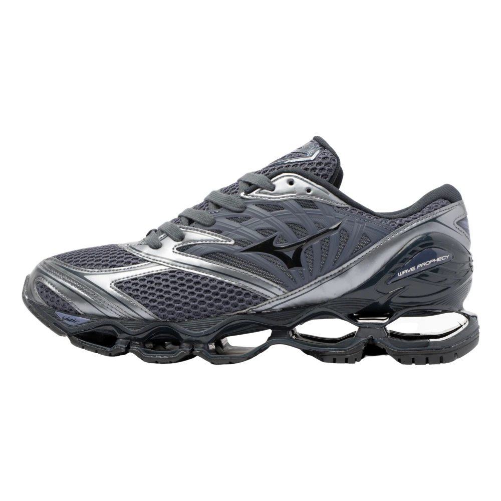 Mizuno Men's Black Sneakers, 9 Uk, Wave Prophecy Ls