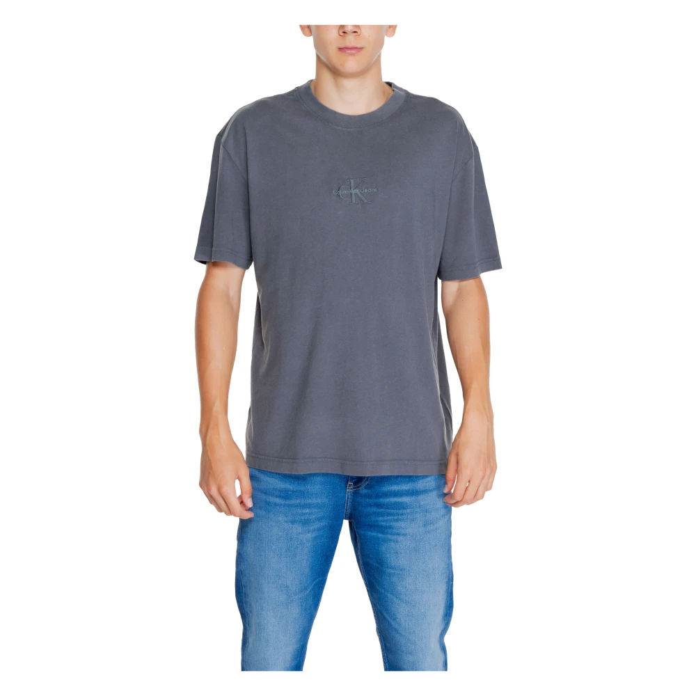 Calvin Klein Jeans Zwarte Ronde Hals T-shirt Black Heren