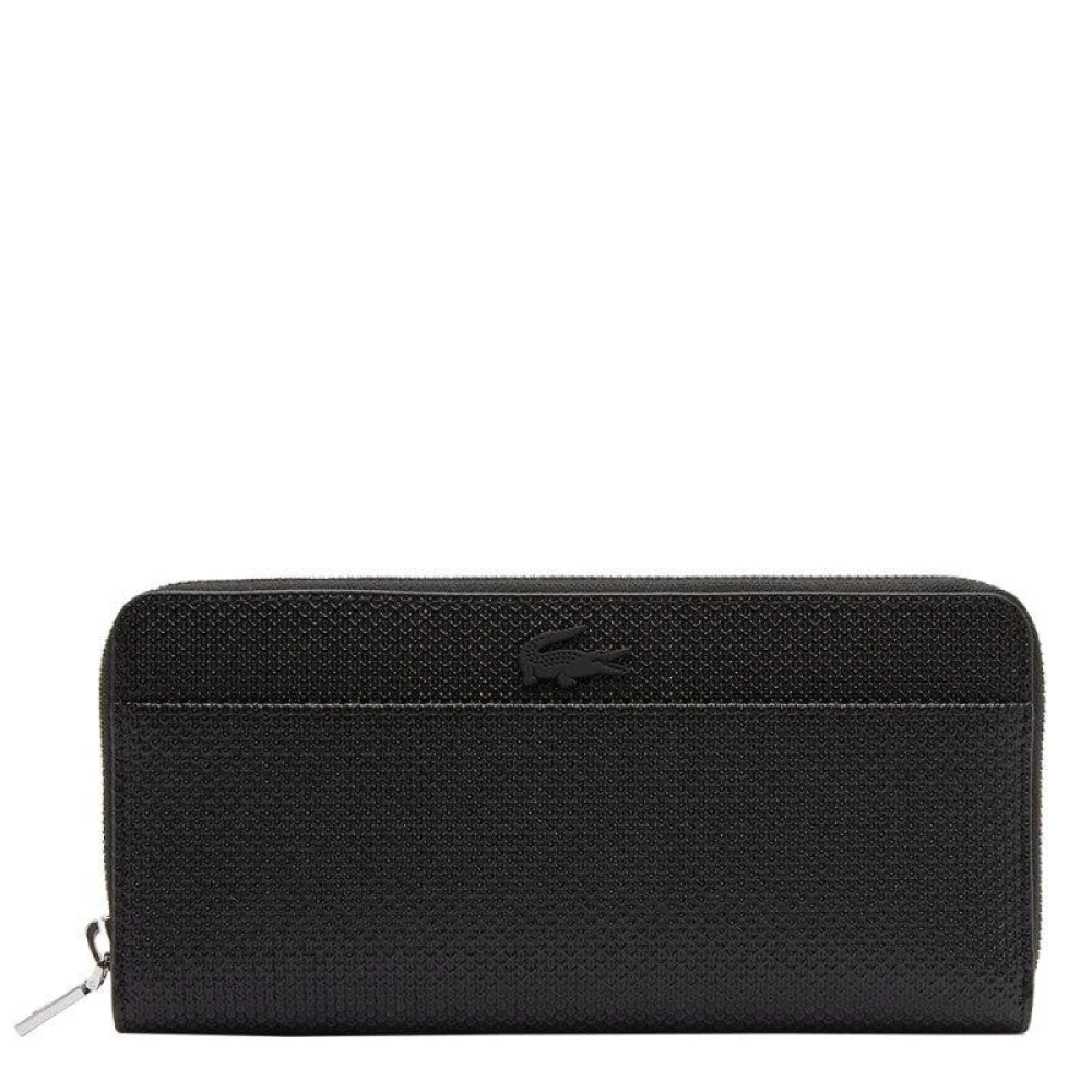 Lacoste Women's Black Leather Wallet Chantaco
