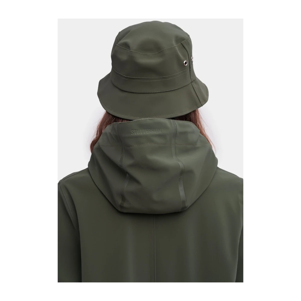 Stutterheim Matte Emmerhoed voor Regenachtige Dagen Green Unisex