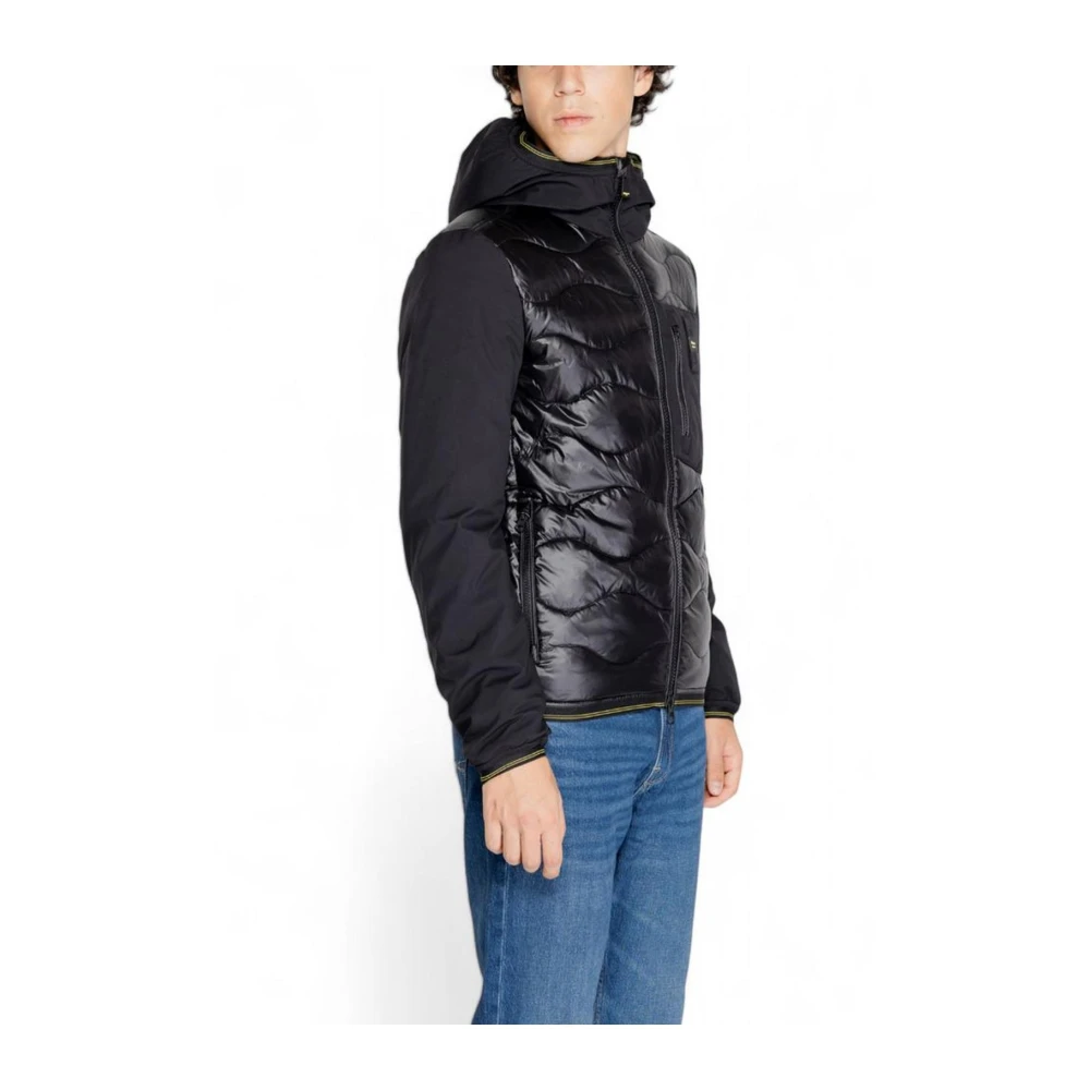 Blauer Zwarte Blend Jas Heren Herfst Winter Collectie Black Heren