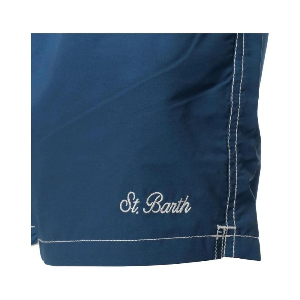 MC2 Saint Barth Blauwe zwemshort met zakken Blue Heren