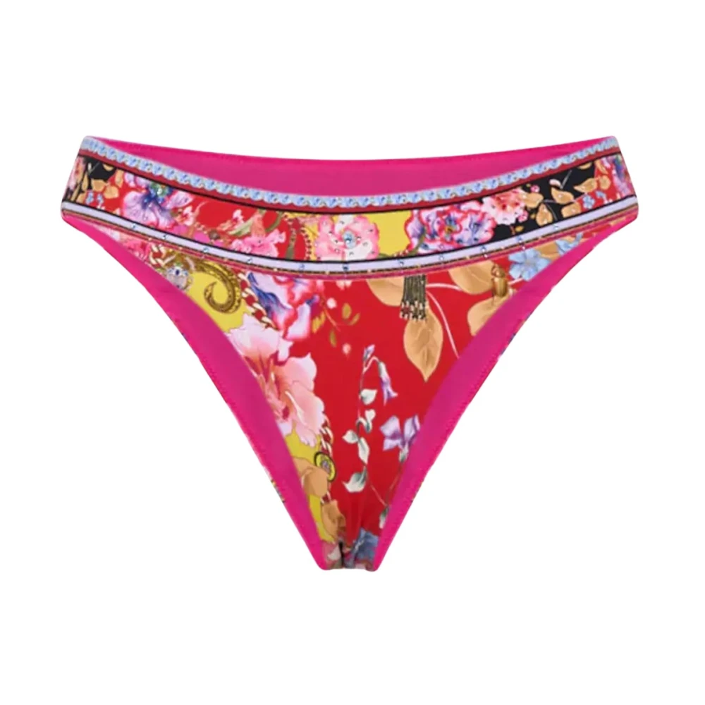 Camilla Bloemen Bikini Broekje met Kristallen Multicolor Dames
