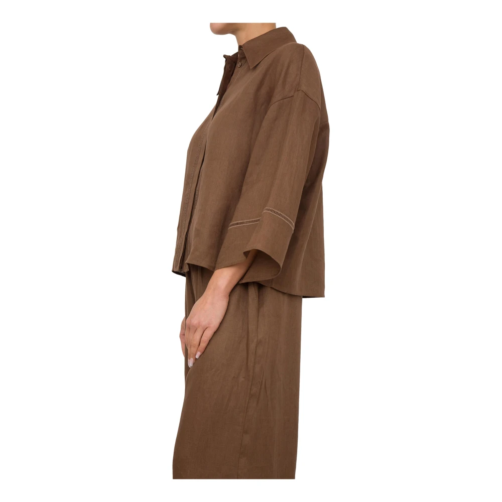 Max Mara Stijlvolle Shirt voor Vrouwen Brown Dames