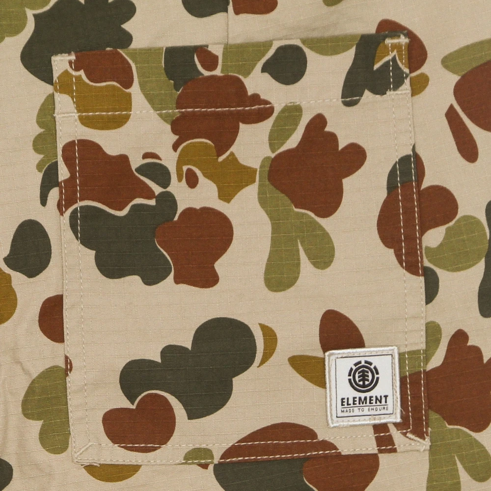 Element Camouflage Cargo Shorts met Zakken Multicolor Heren