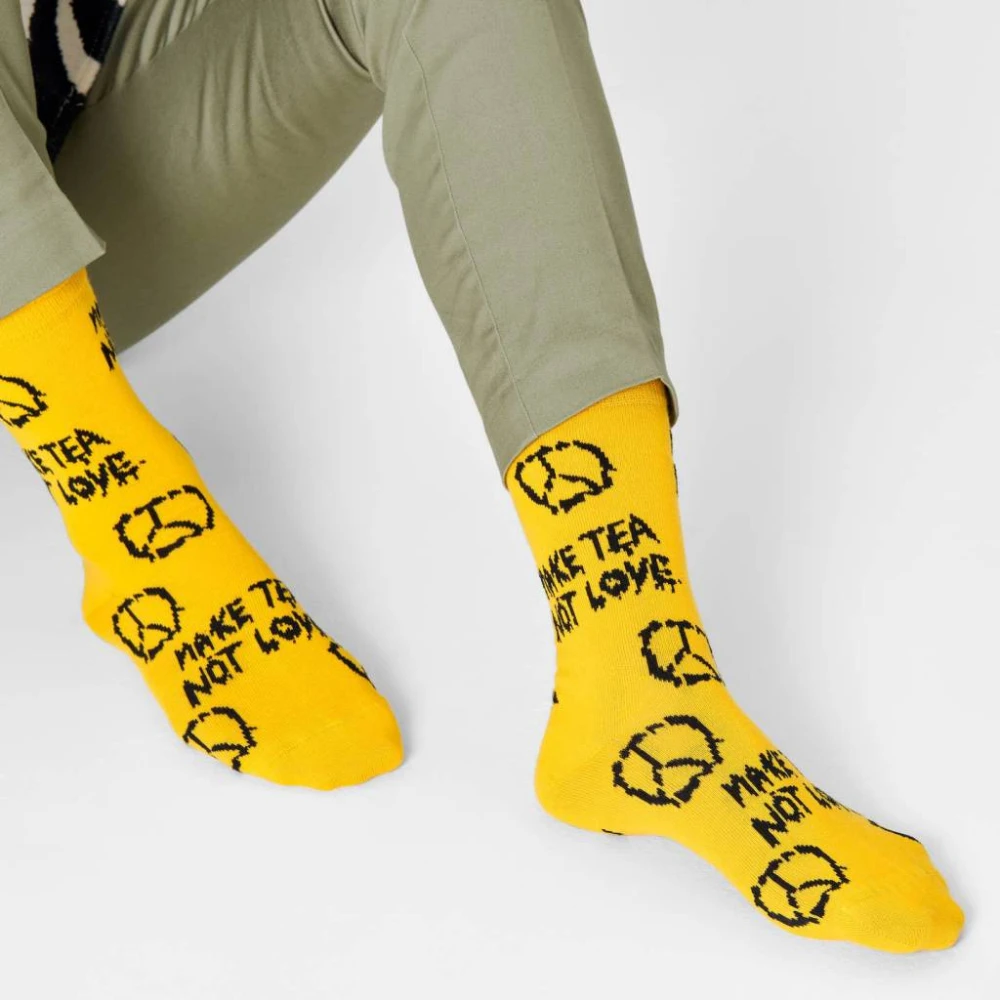 Happy Socks Silly Walks Shapewear Yellow Heren