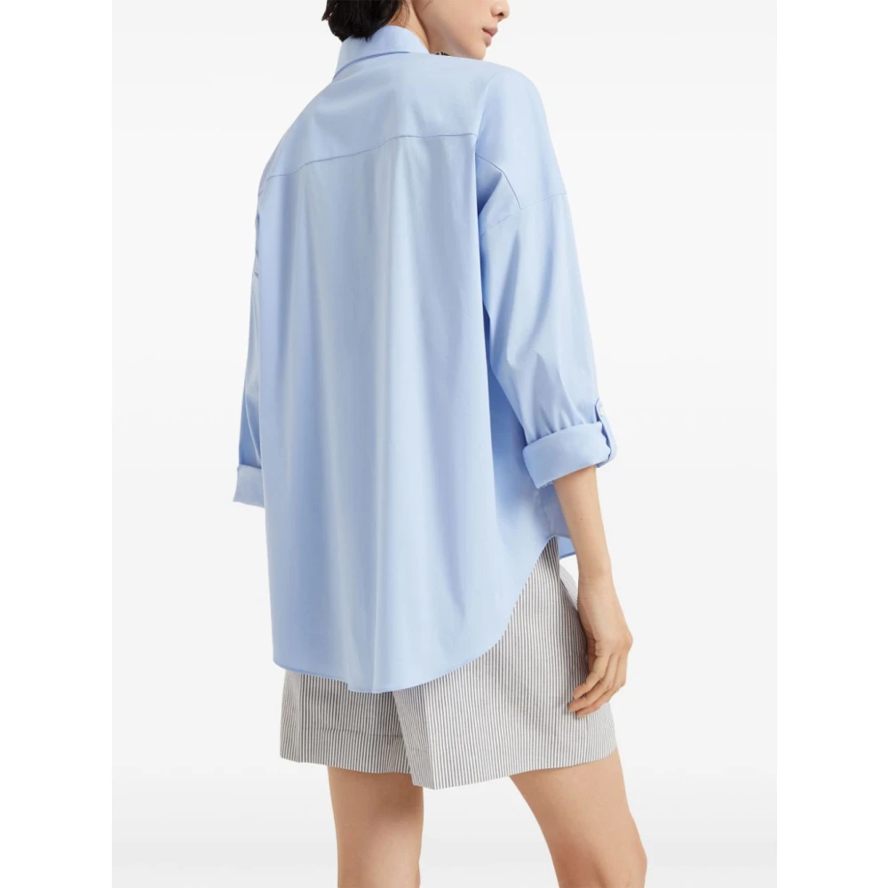 BRUNELLO CUCINELLI Lichtblauw Herenshirt Blue Dames