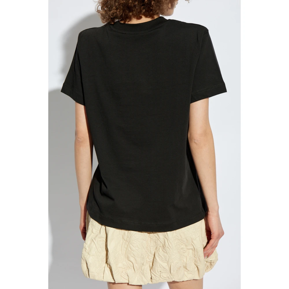 Munthe T-shirt met 'Fenella' logo Black Dames