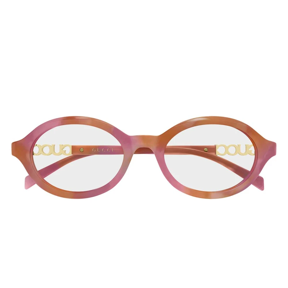 Gucci Women's Pink Glasses, 51 Mm, Oval Optical Frame