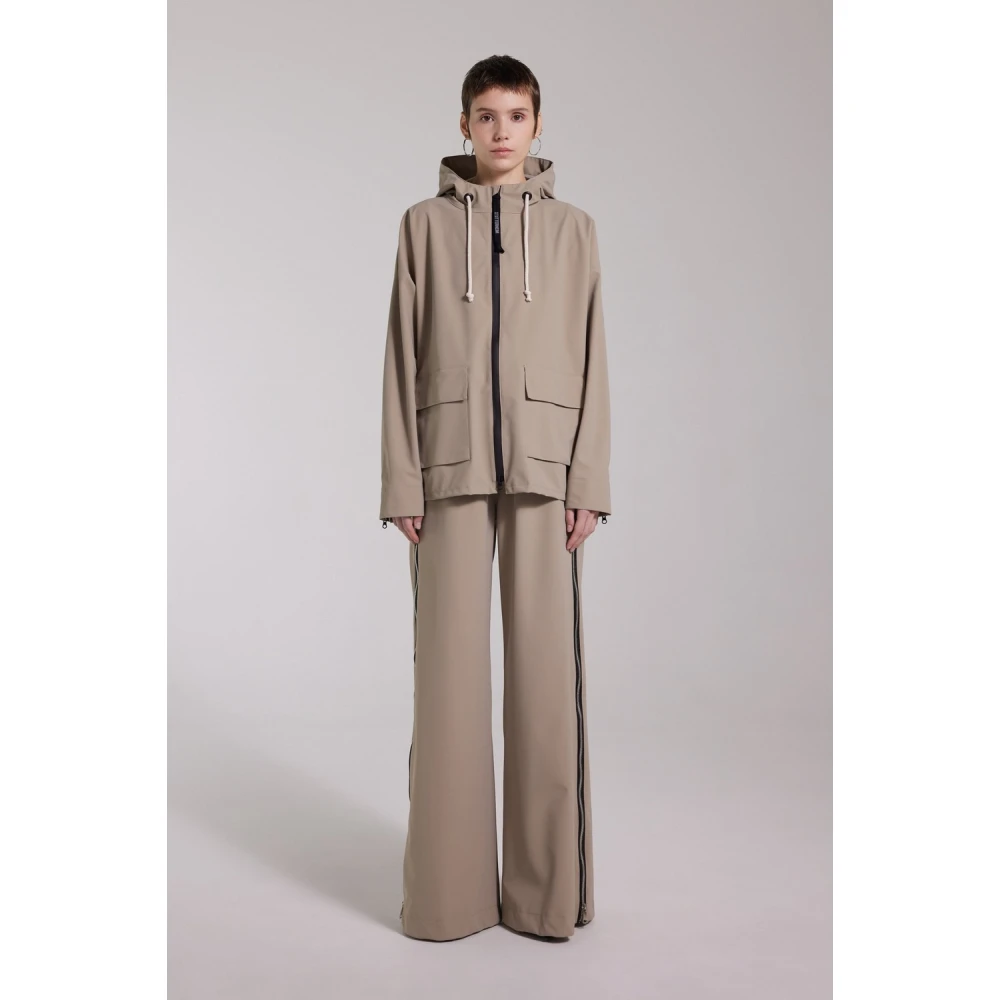 Stutterheim Matte Rits Regenjas Beige Dames