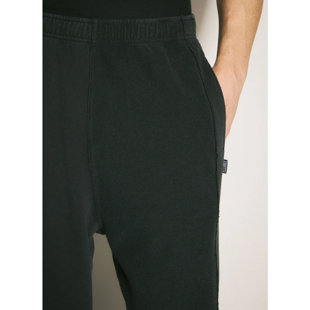 MM6 Maison Margiela Inside-Out Katoenen Joggingbroek Black Heren