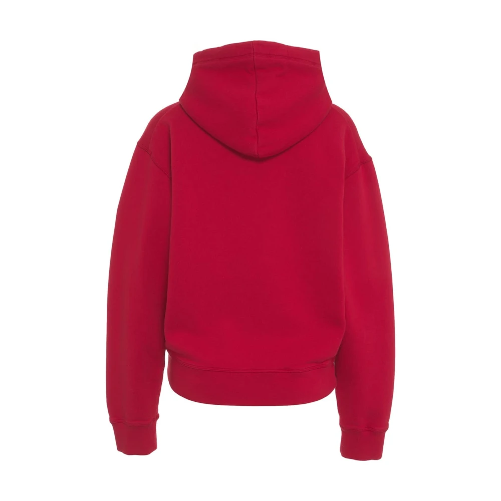 Dsquared2 Rode Logo Hoodie Casual Wear Red Dames