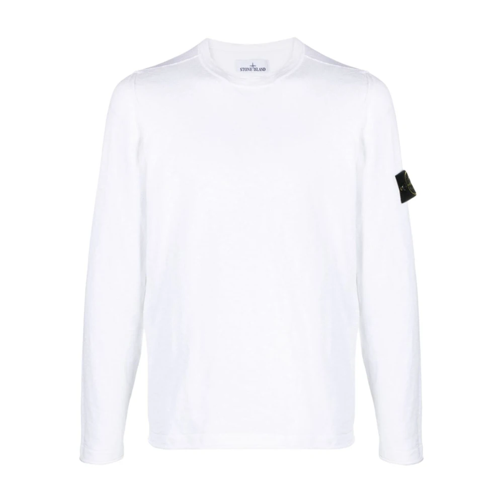 Stone Island Witte Truien voor Heren White Heren