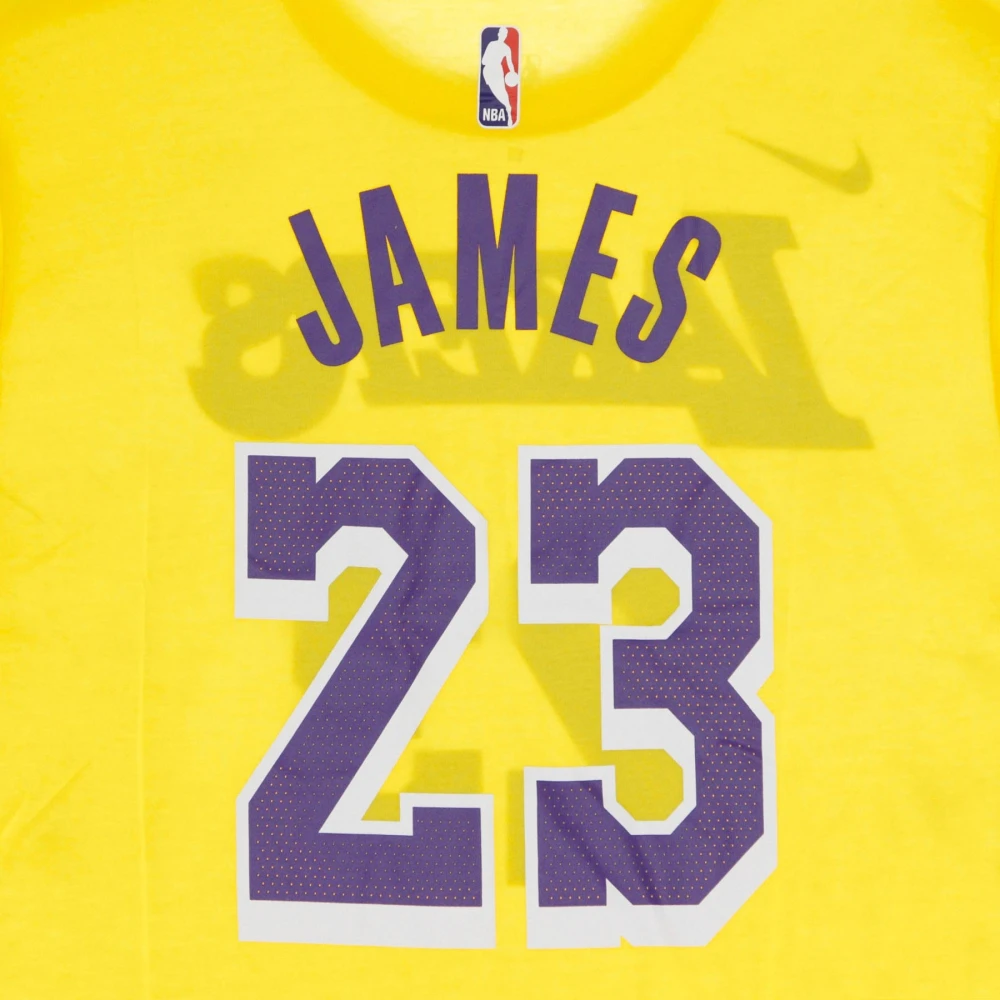 Nike Lebron James NBA T-shirt Yellow Heren