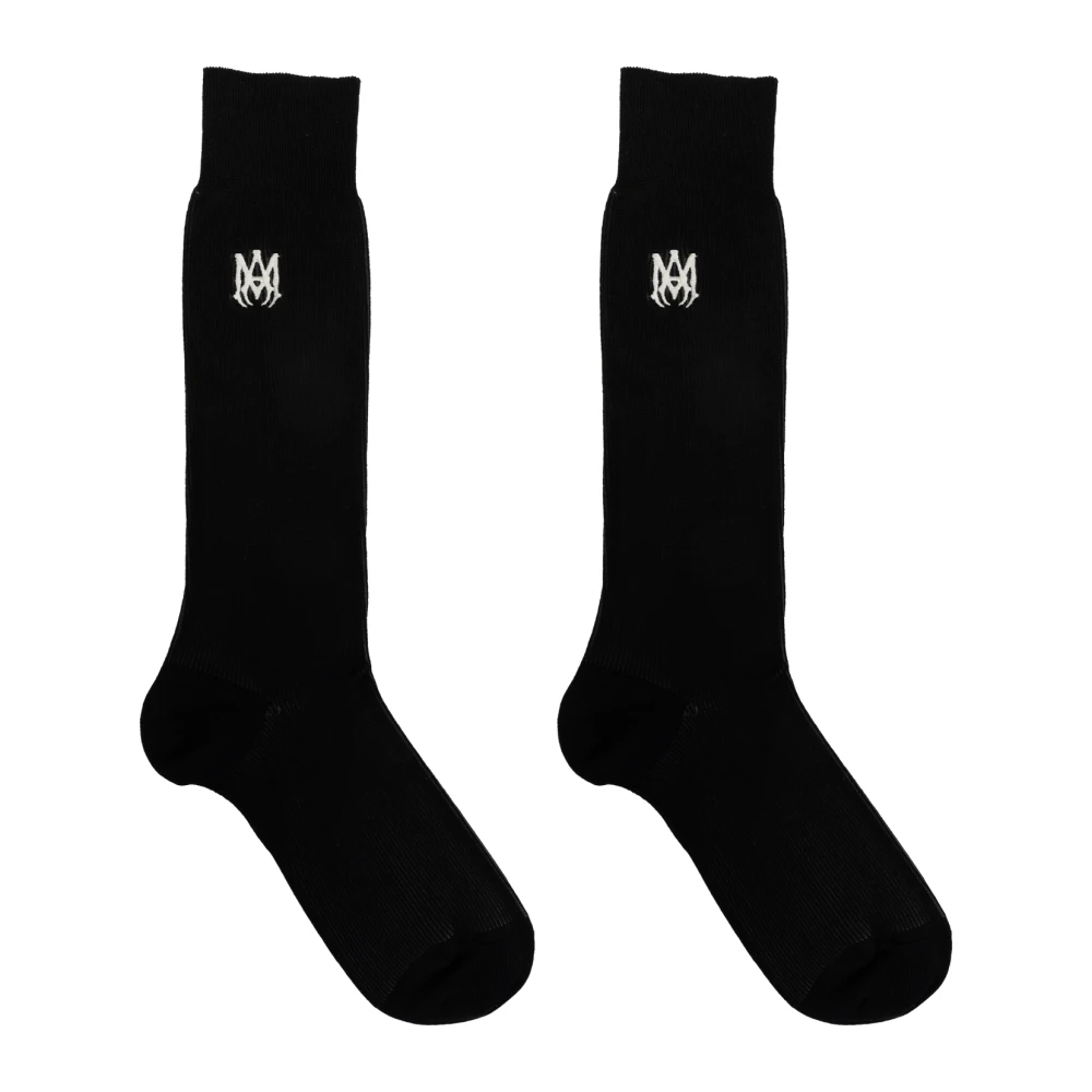 Amiri Logo Socks Black Heren