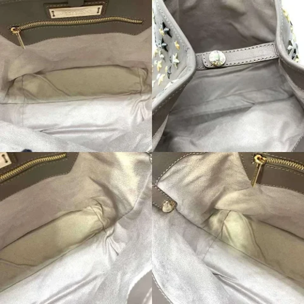 Jimmy Choo Pre-owned Leather handbags Brown Dames