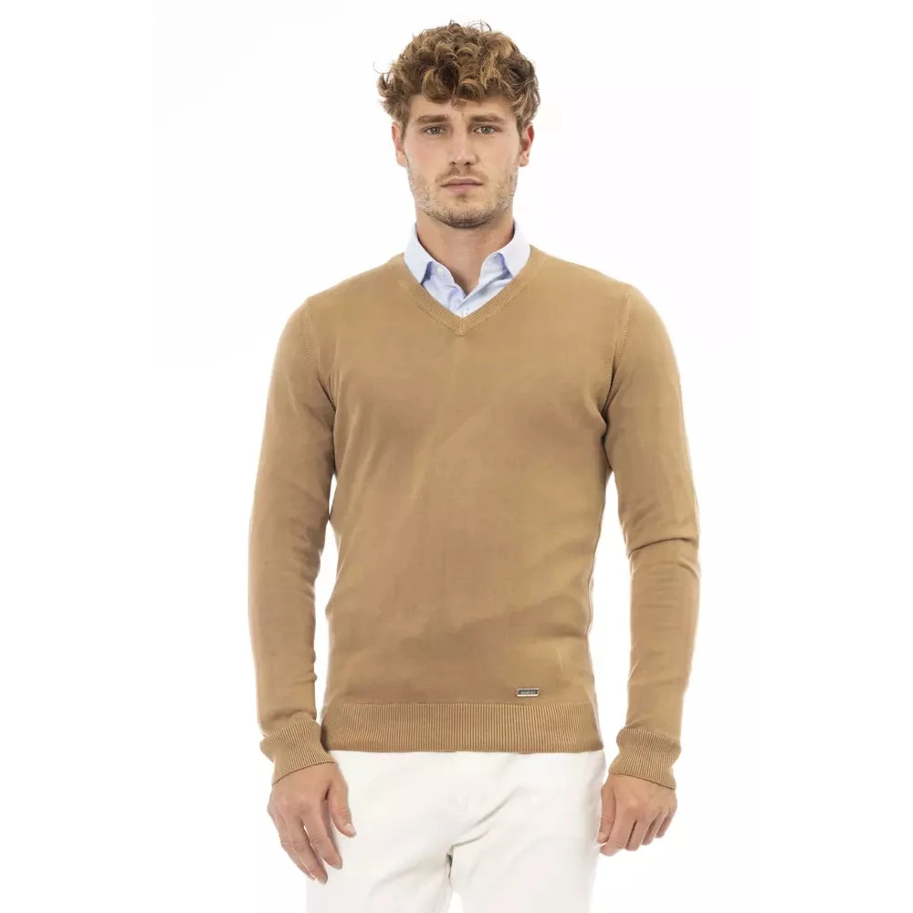 Baldinini V-hals trui van modal Beige Heren