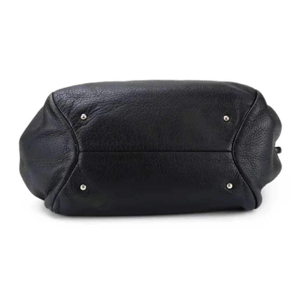 Salvatore Ferragamo Pre-owned Leather shoulder-bags Black Dames