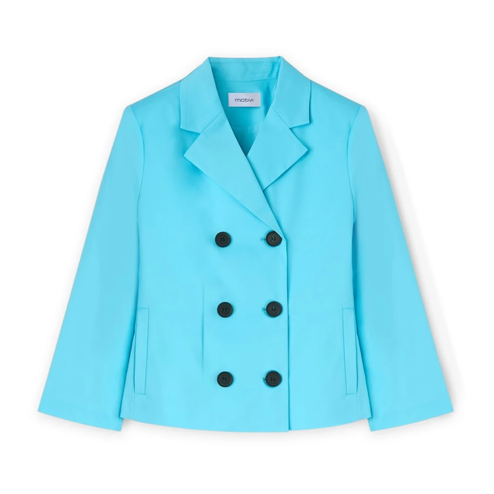 Motivi Damen Blau Doppelreihiger Blazer