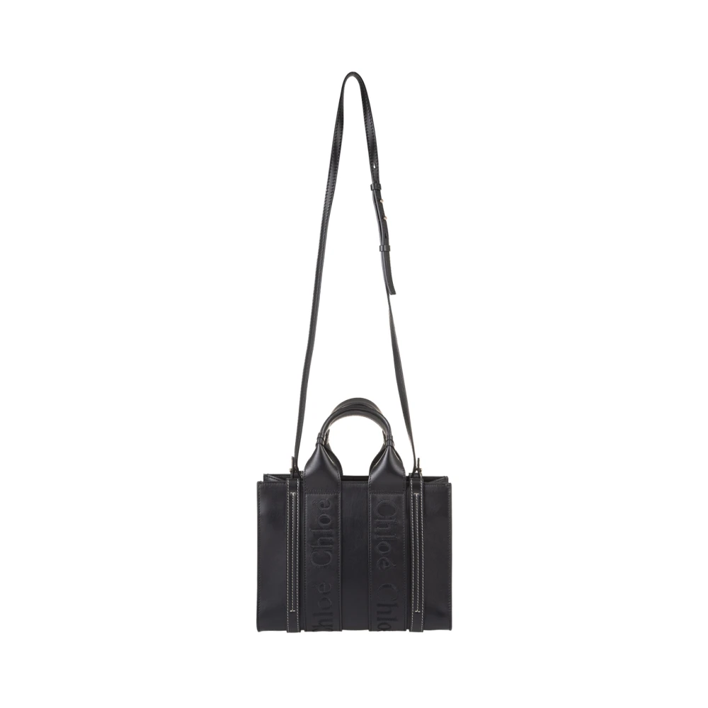 Chloé Zwarte Woody Kleine Winkeltas Black Dames