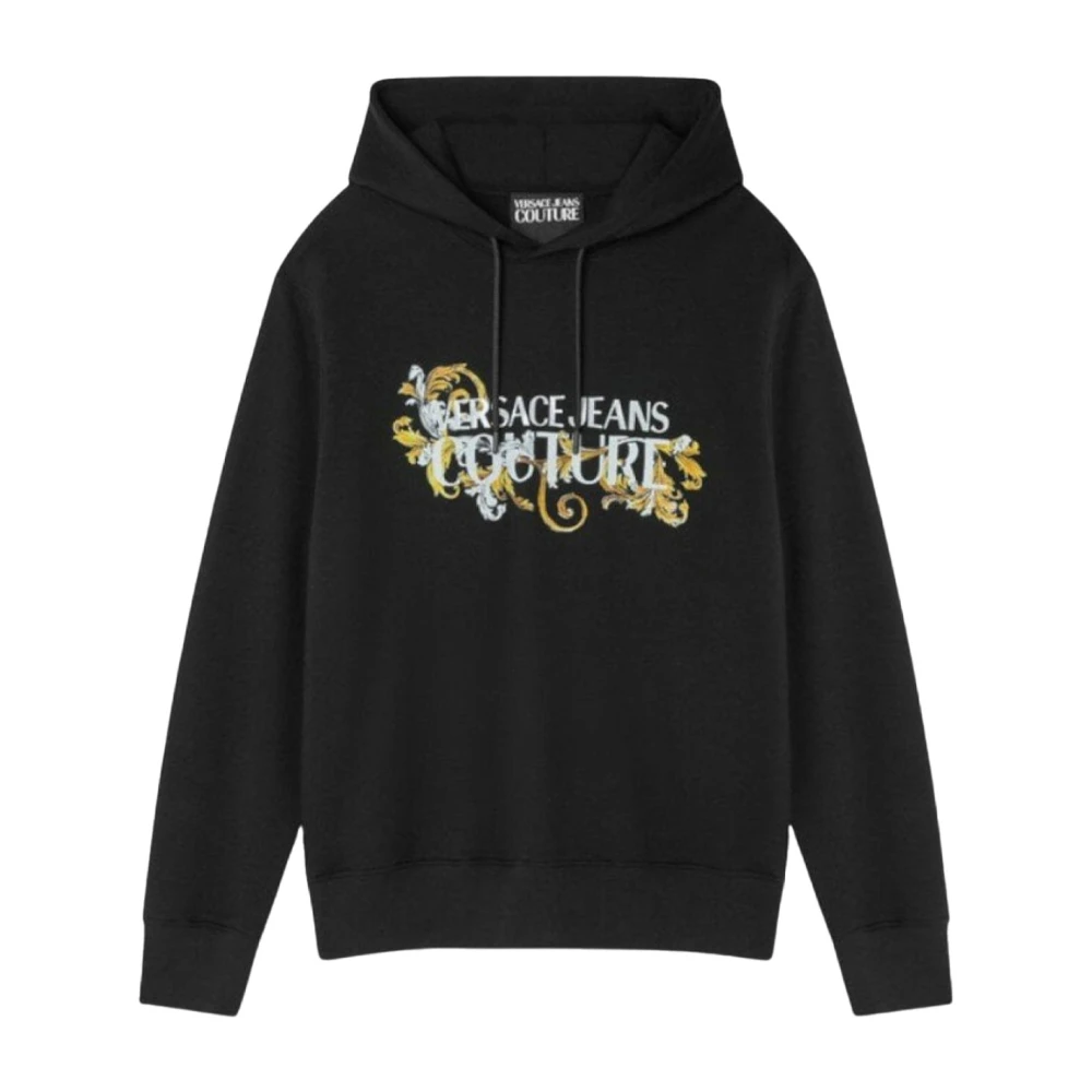 Versace Jeans Couture Zwarte Hoodie met Logo Black Heren
