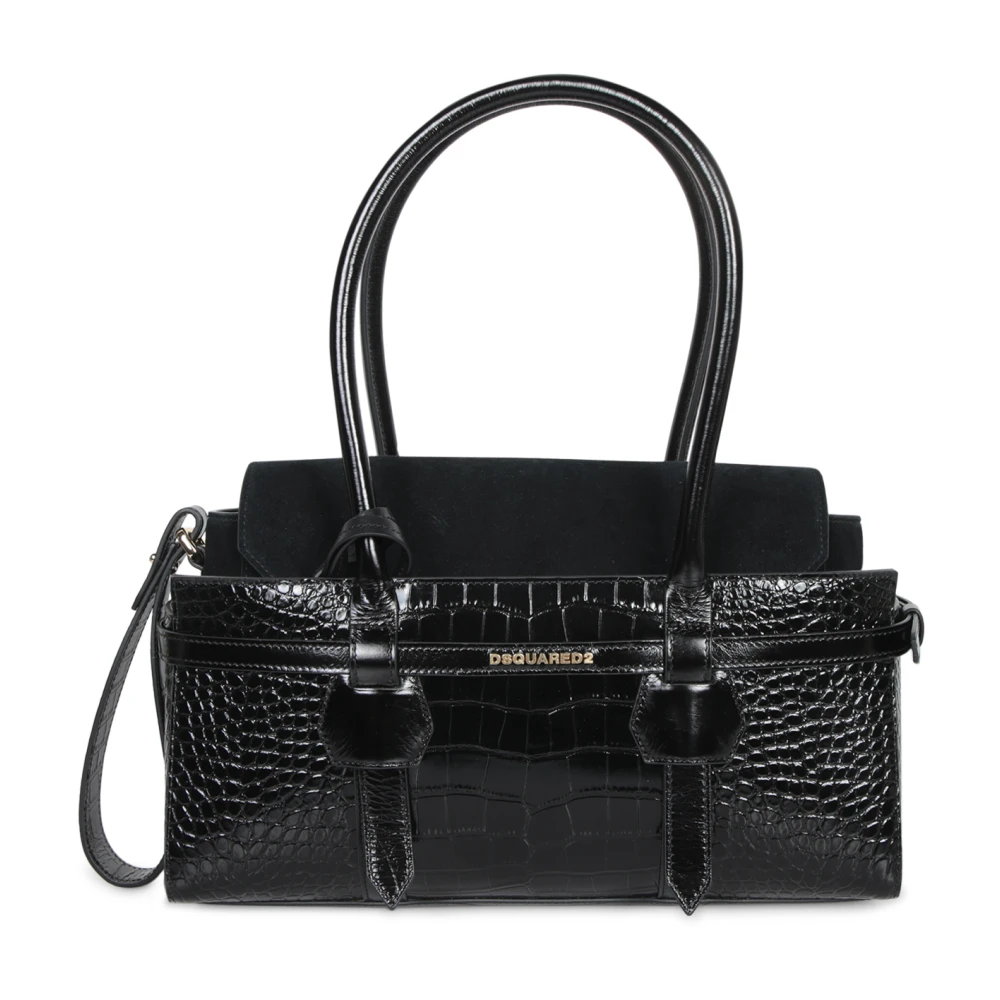 Dsquared2 Femme Noir - Sac Bandoulière Twin - Sacs - Taille: One Size