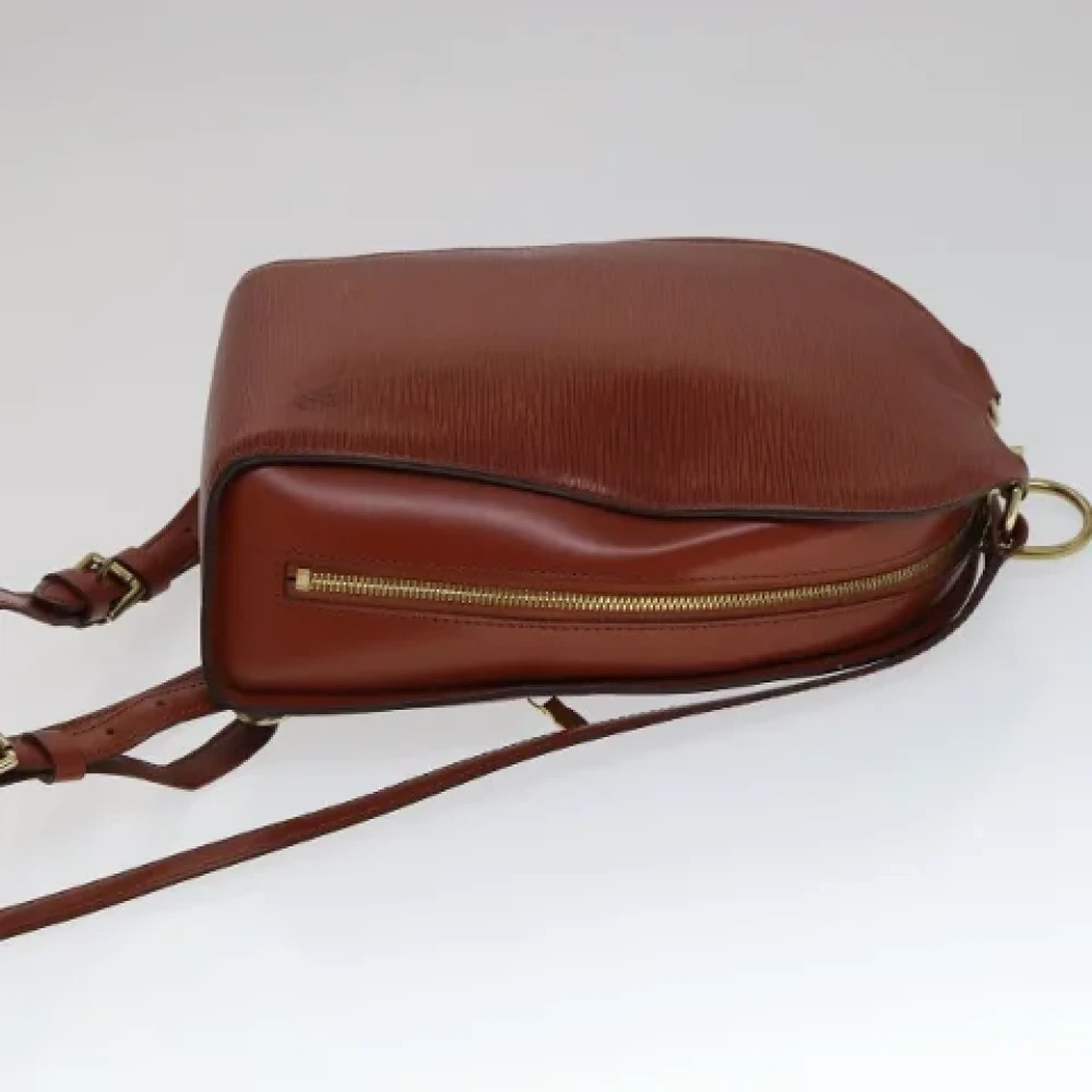Louis Vuitton Vintage Pre-owned Leather backpacks Brown Dames