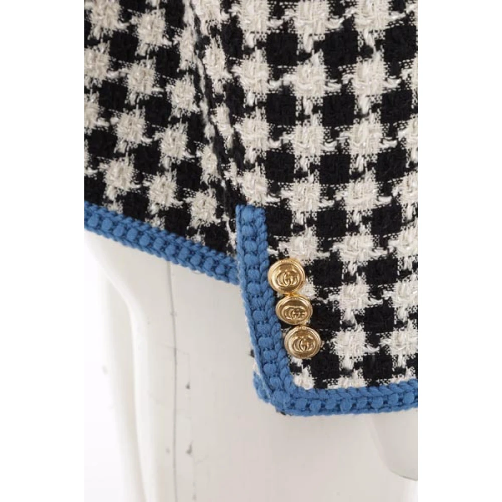 Gucci Multikleur Tweedjas met Contrastdetails Multicolor Dames