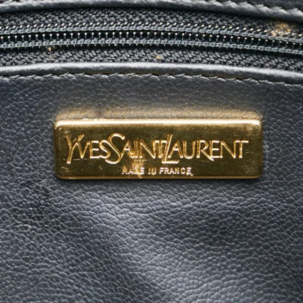 Saint Laurent Vintage Pre-owned Leather handbags Blue Dames