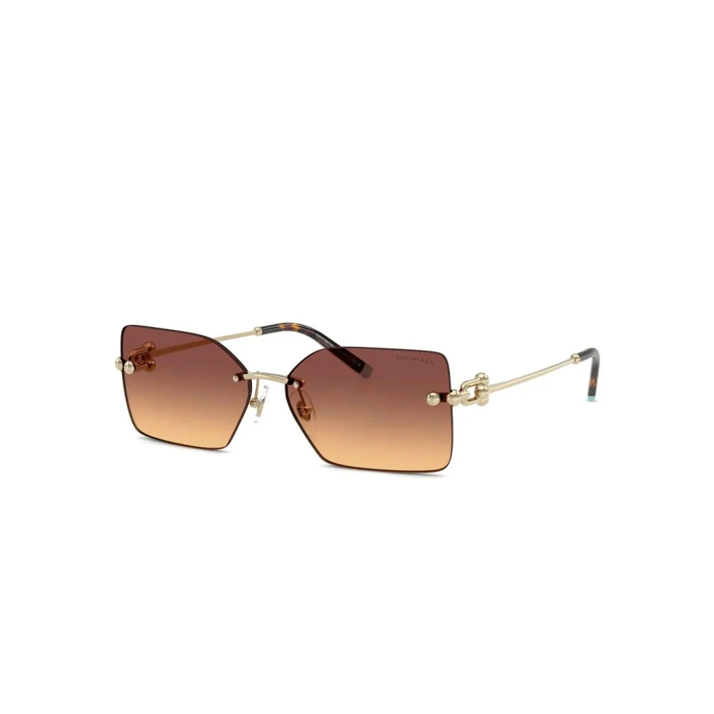 Tiffany Women's Yellow Sunglasses, 59 Mm, Rectangle Sunglasses
