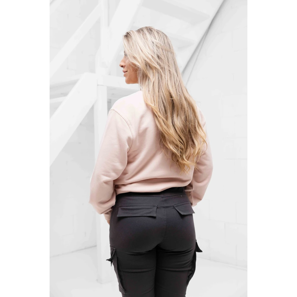 Guess Python Triangle Sweater Pink Dames