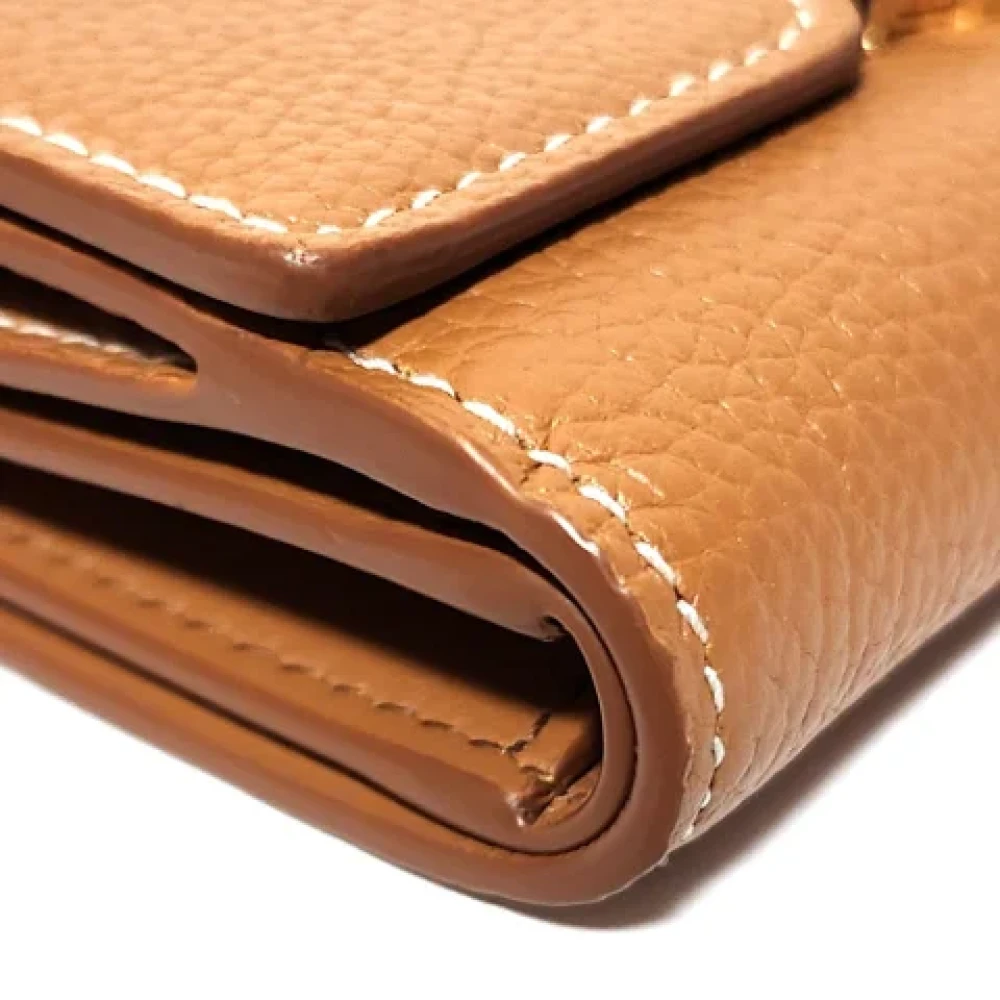 Burberry Vintage Pre-owned Leather wallets Beige Dames