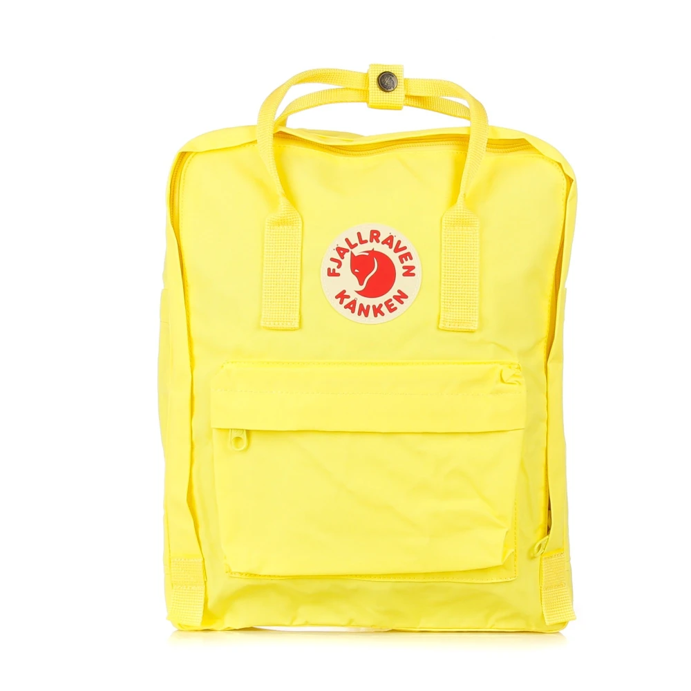 Fjällräven Yellow Fabric Backpack With Multiple Pockets - Unisex - Backpacks - Yellow - One Size - Bags