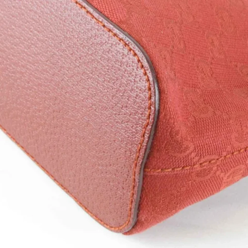 Gucci Vintage Pre-owned Canvas gucci-bags Red Dames