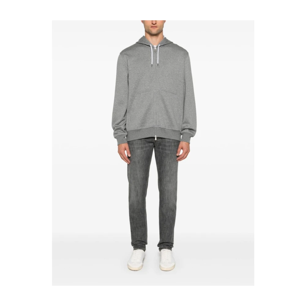 BRUNELLO CUCINELLI Grijze Sweaters voor Mannen Gray Heren
