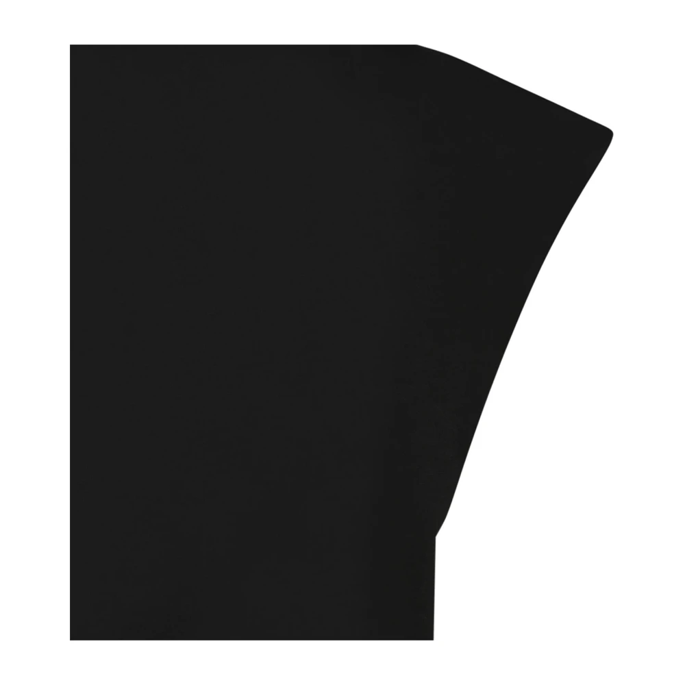 Thom Krom Zwarte ronde hals top met designstiksels Black Heren