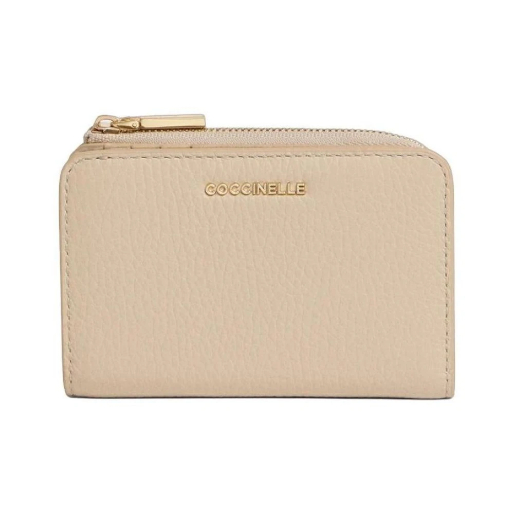 Coccinelle Women's Beige Wallets & Cardholders, One Size, Metallic Soft Wallet