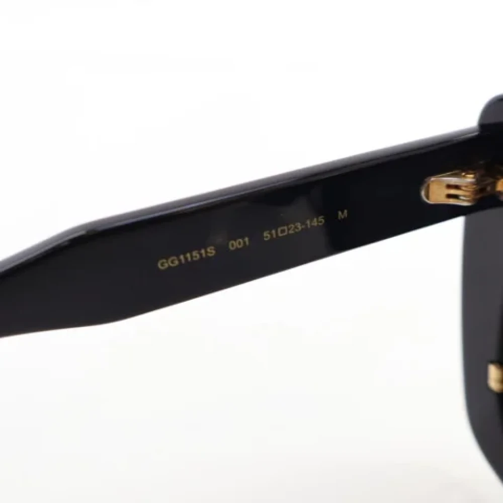 Gucci Vintage Pre-owned Acetate sunglasses Black Dames